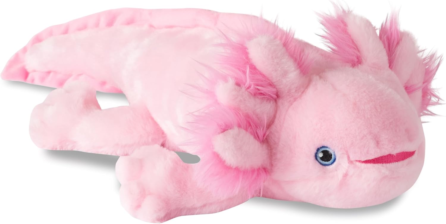 The Petting Zoo Axolotl Stuffed Animal Plushie, Gifts for Kids, Earth Keeperz Sealife Animals, Zoologee Pink Axolotl Plush Toy, 20 inches
