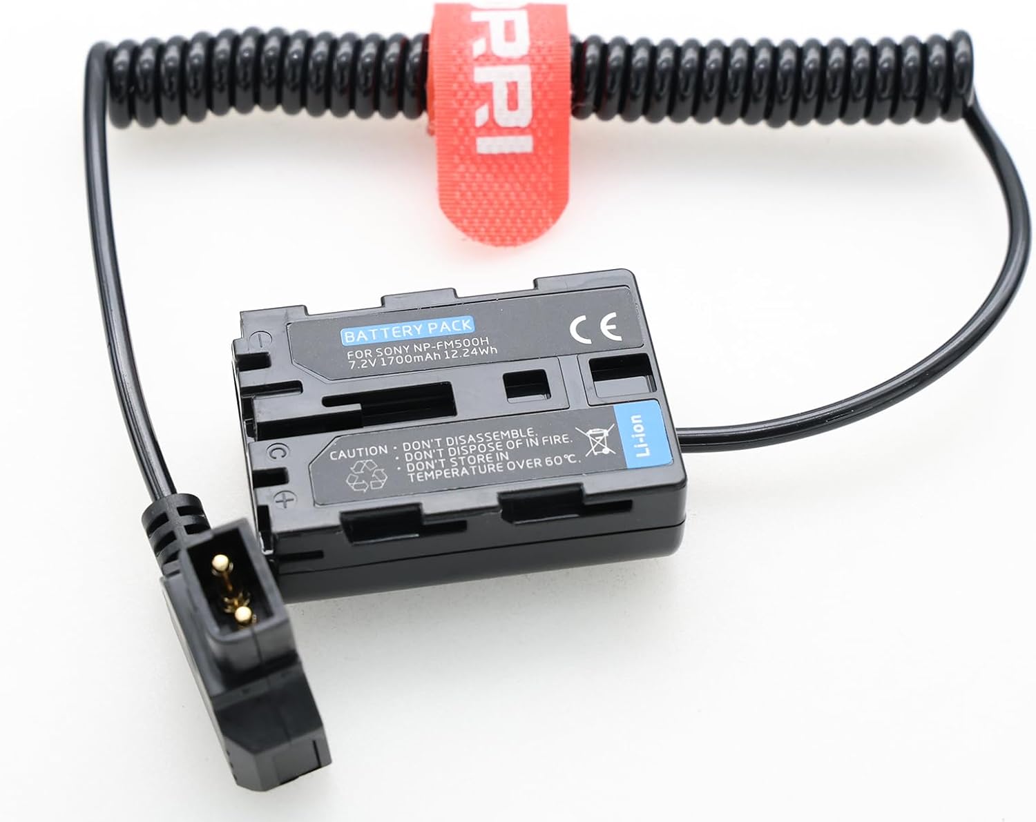 NP-FM500H Dummy Battery to Dtap Power Cable for ARRI WCU-4 Sonys Alpha Digital SLR A57 A58 A65 A77 A77V A77II A99 A350 A450 A500 A550 A700 A850 A900 CLM-V55 Cameras