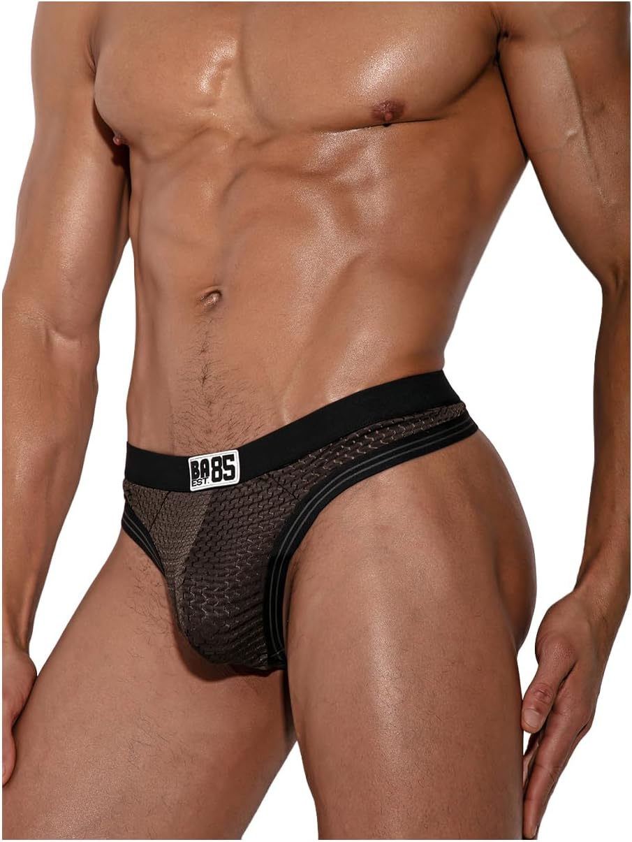Body Aware Varsity 85 Mesh Sport Thong - Sexy Underwear for Men