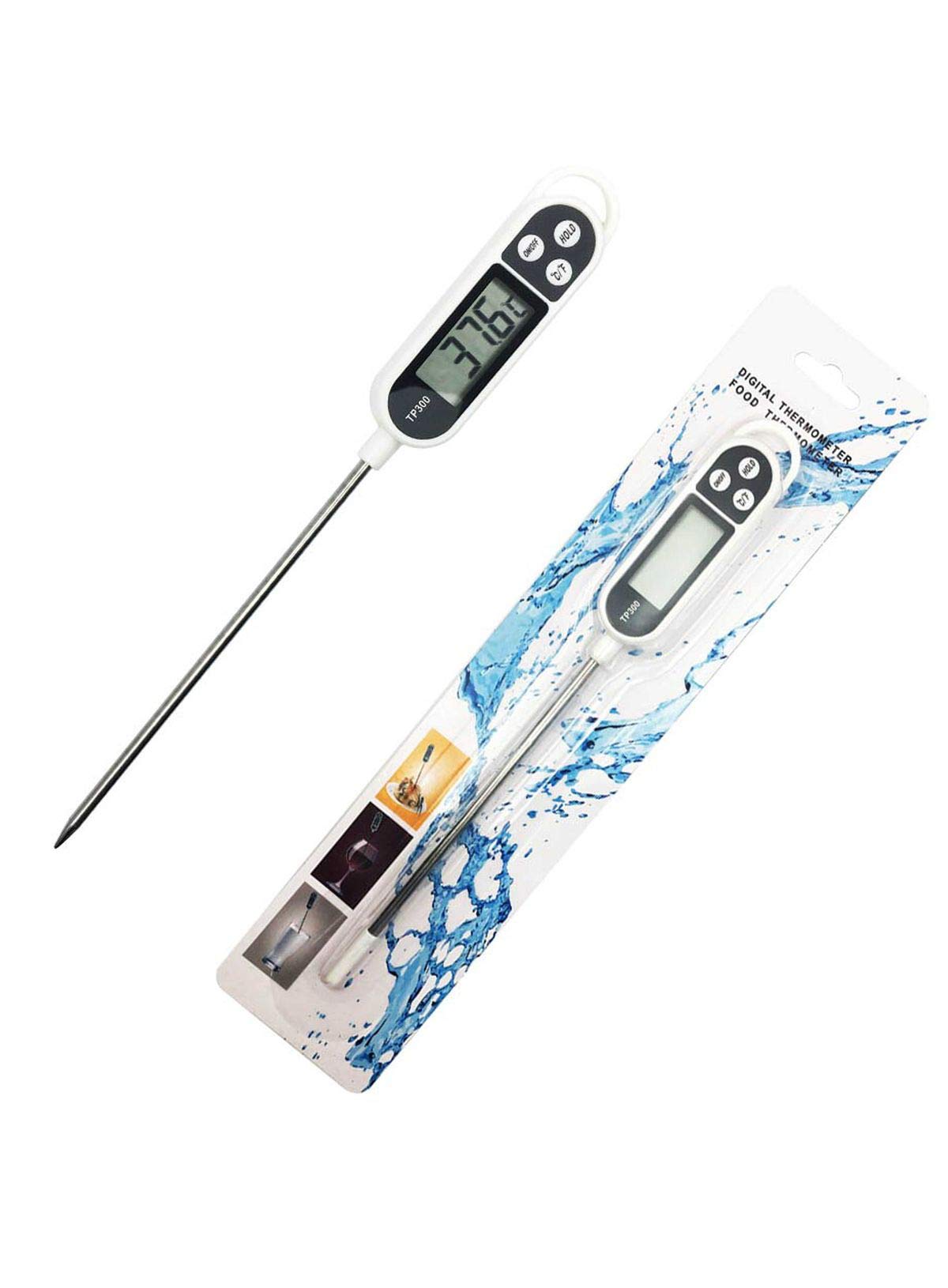 Cake Decor Digital Food Thermometer Kitchen Oven BBQ Cooking Meat Milk Water Measure Probe Tool Thermometer - High Accuracy, Instant Read, Multi-Purpose Cooking & Industrial Use