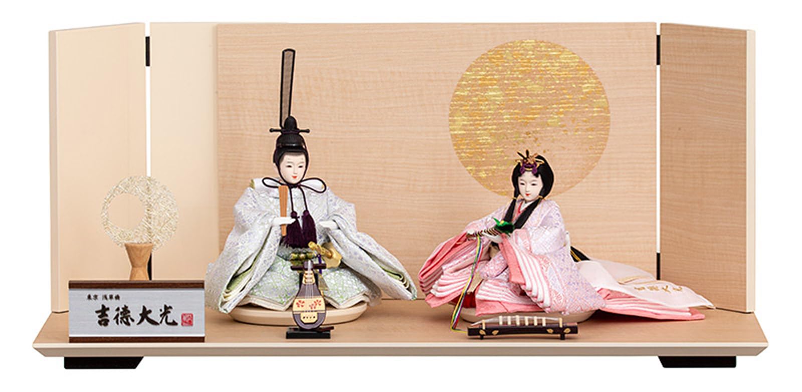 吉徳大光 二段雛人形 オルゴール付き