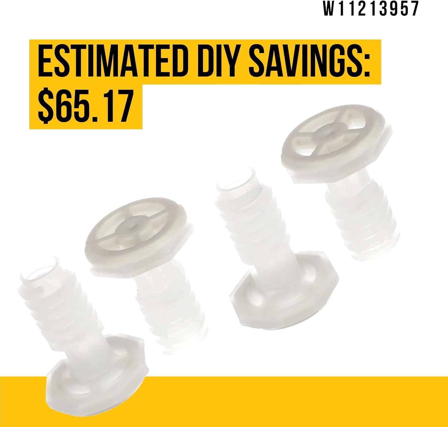 PartsBroz W11213957 Leveling Leg - Compatible With Whirlpool Maytag Kenmore Amana Washer - Replaces AP6329114 PS12349351 W10556332 WPW10556332 4844515 W11179235
