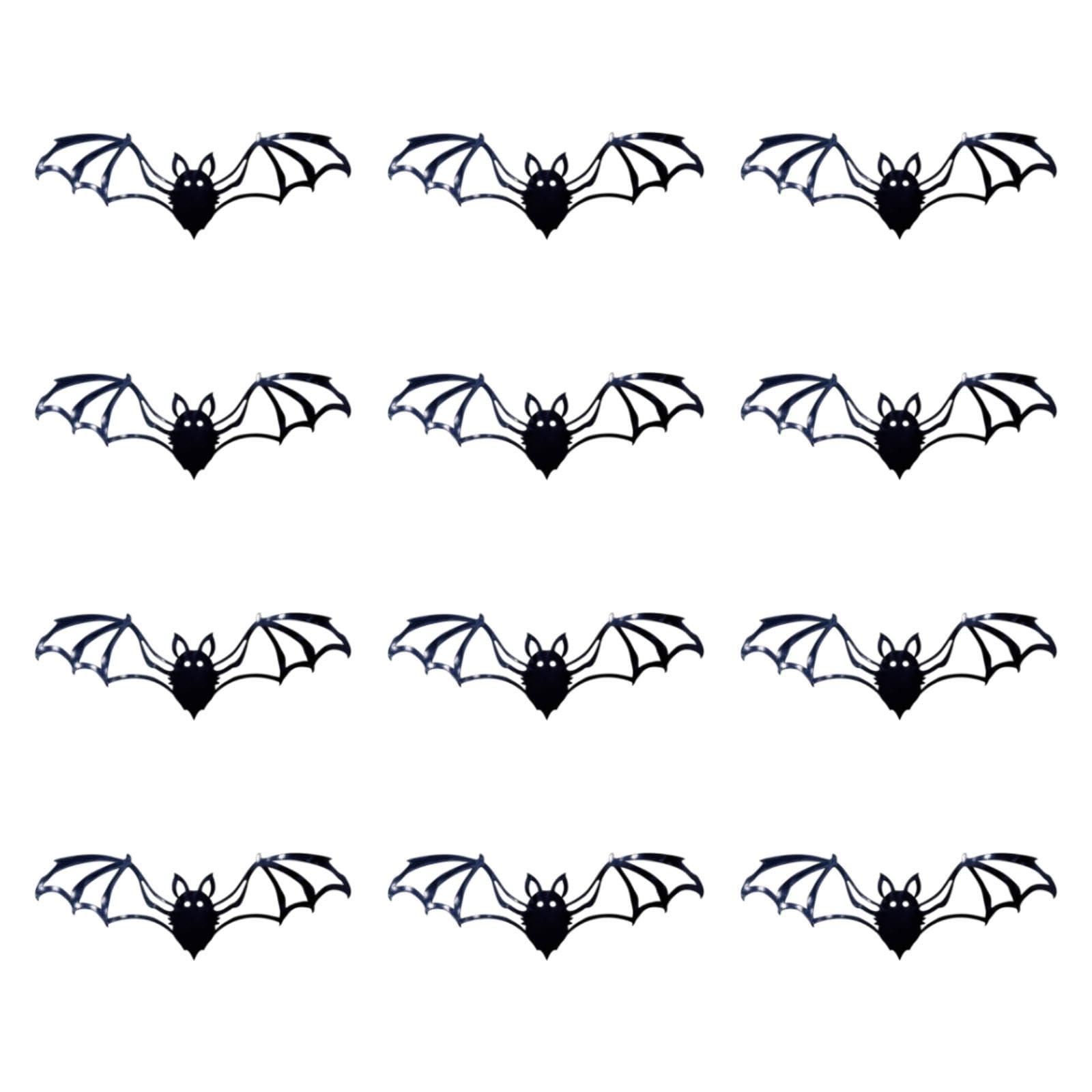 12 Pieces Halloween Stickers 3D Bat Sticker for Wall Corner Playroom Offices-image-36