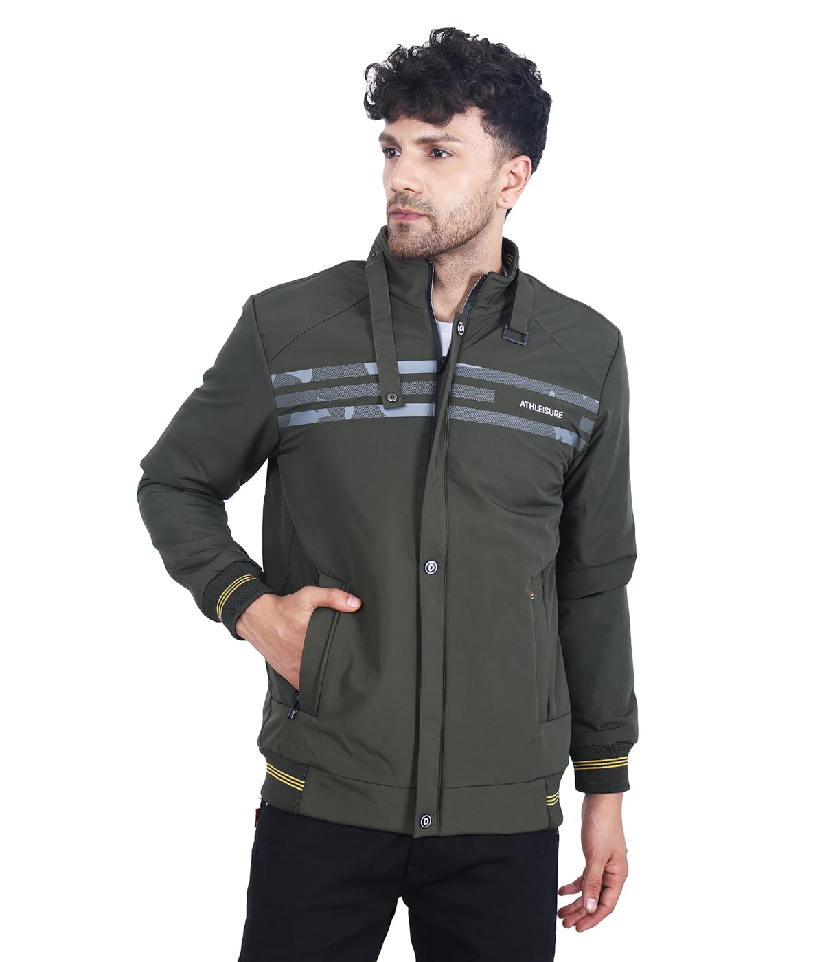 Jacket For Men Casual Zipper Bomber For Winter