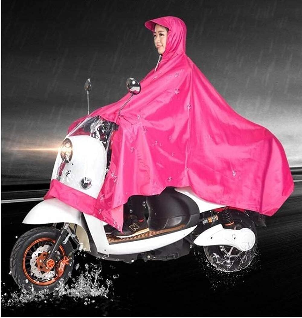 Cappotto antipioggia for bicicletta, poncho impermeabile, poncho antipioggia for ciclismo Poncho unisex impermeabile all'aperto bici moto scooter giacca da ciclismo mantello impermeabile (Color : Red,