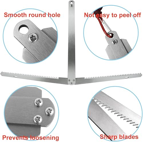 Miniatura 3 de Cortador de hierba para plantas acuáticas con extractor de malezas Paracord de 49.2 ft, cortador de malezas acuáticas, cuchillo de hierba de agua de