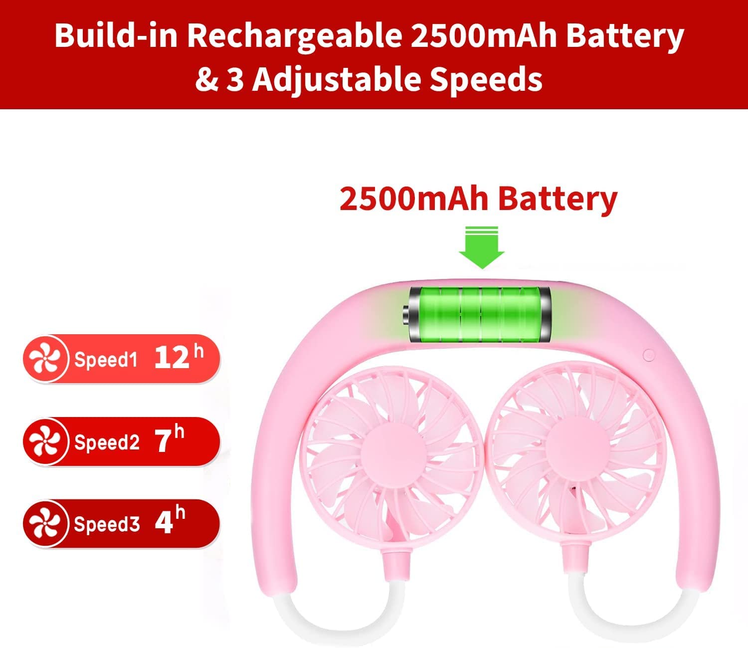 Ventilateur De Refroidissement Personnel Portable à Clipser