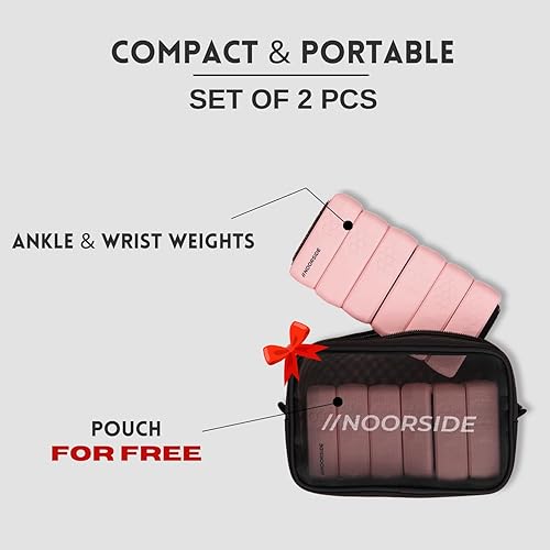Miniatura 2 de Pesas de tobillo y muñecas Adujstable para mujeres y hombres  Juego de 2 (1.1 libras cada una)  Talla única  Perfecto para caminar, correr, pilates,