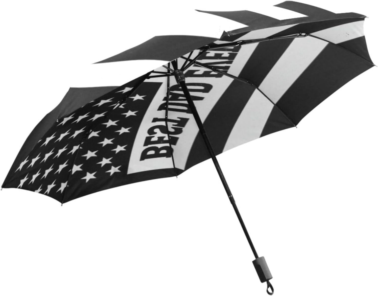 GuoChe Automatic Umbrella One Touch Auto Open and Close Button Compact Travel Umbrella for Women Men Kid Best Dad Ever Usa Usa Flag Funny Fathers Day Dad Men image 2