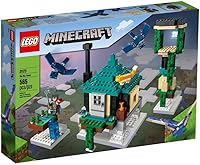 Vista 1 de LEGO Minecraft The Sky Tower 21173 Fun Floating Islands Building Kit Toy with a Pilot, 2 Flying Phantoms and a Cat; New 2021 (565 Pieces)