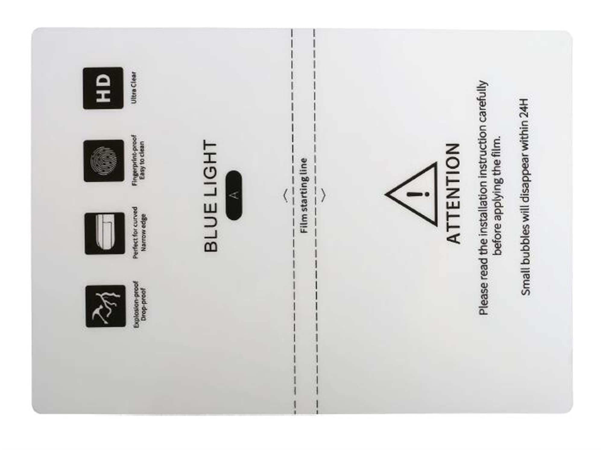 Arrugador hidráulico, 20pcs / 50pcs HD Película hidráulica for teléfono móvil Pantalla frontal Tapa trasera Protector Máquina de corte ultra delgada(1007,50pcs)