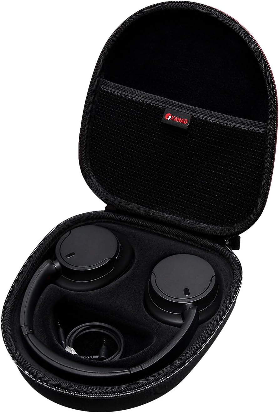 XANAD Hard Headphone Case for Sony WH-CH720N/ WH-CH700N/ WH-CH710N Wireless Noise Cancelling Headphones Portable Travel Headphone Storage Cover Bag Black