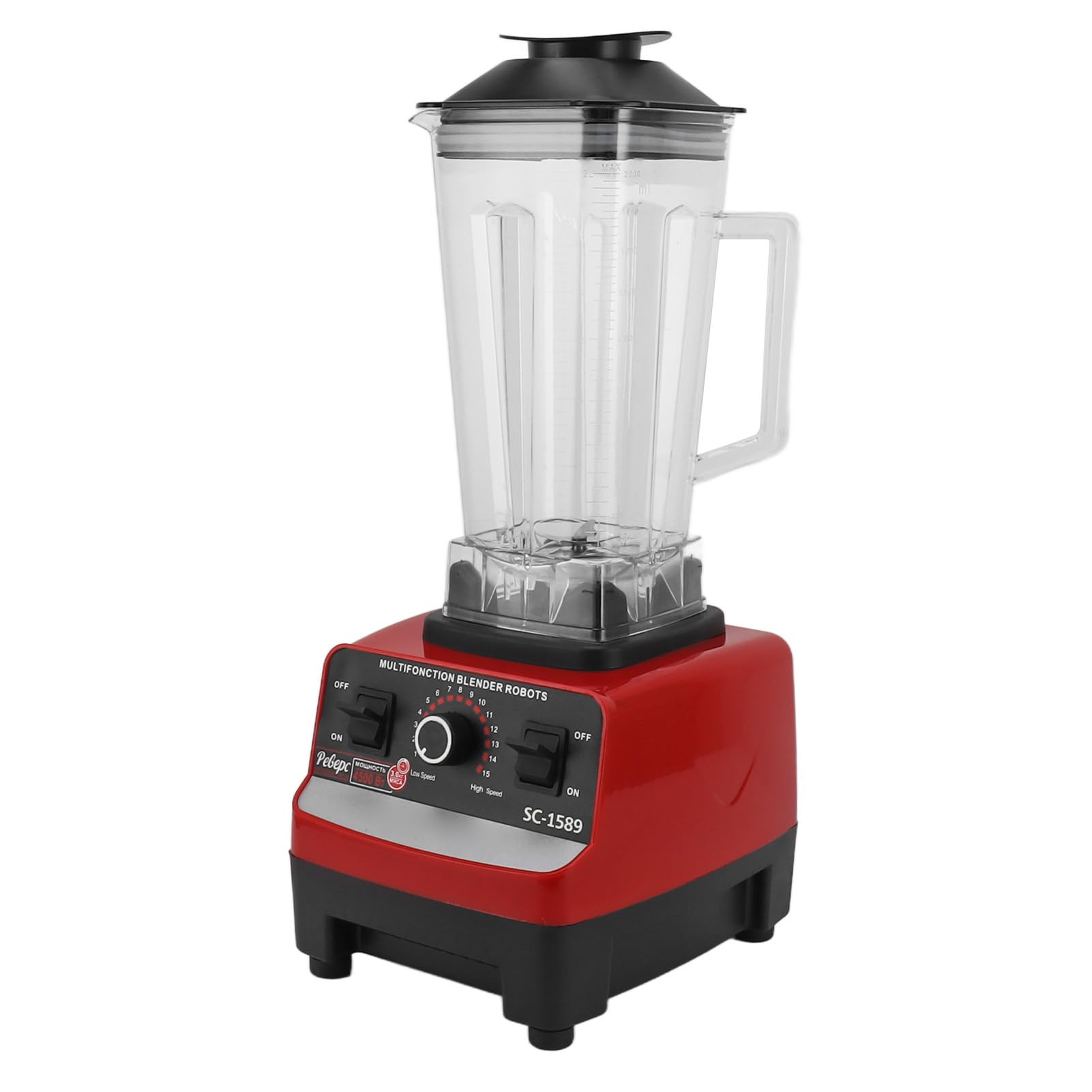 Greensen Szybki Blender Blender 4500 W 6 Blogów Robotnik 2L Pocerpus Household Smoothie Maker for Health Conspercious (Wtyczka UE 220V)