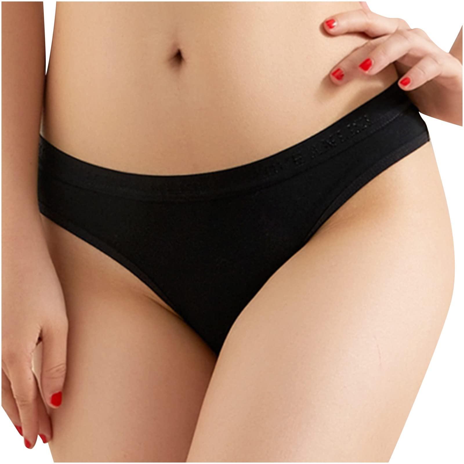 JOAU Sexy Underwear for Women Seamless Panties Breathable Moisture-Wicking Stretch Low Rise Thongs Hipster No Show Briefs