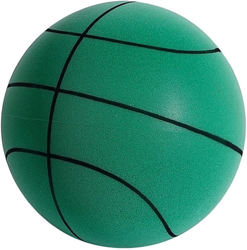 swertoy Baloncesto silencioso, pelota de baloncesto de espuma de alta densidad sin recubrimiento, pelota de entrenamiento para interiores, bolas