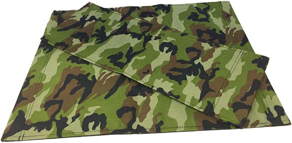 2pcs Chair Canvas Covers Directors Chair Cover Kit Camouflage Replacement Canvas Seat and Back