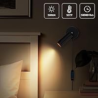 Vista 5 de Paquete de 2 Luces LED Regulables Uplights para Interiores, 3000K/4000K/5000K Focos Ajustables para Interiores para Plantas, Cuadros, Obras de Arte