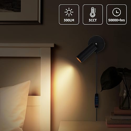 Miniatura 5 de Luces LED ajustables de 3000 K4000 K5000K para plantas, imágenes, obras de arte, cable de 10 pies, regulable, paquete de 2