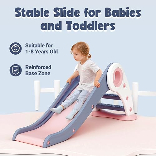 Miniatura 3 de MiniSun Deslizador plegable independiente para niños pequeños, escaleras, escalador, para interiores y exteriores, centro de actividades para niños