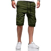 JACKETOWN Pantaloncini Uomo Pantaloncini Cargo Uomo Bermuda in Cotone Pantaloni Casual