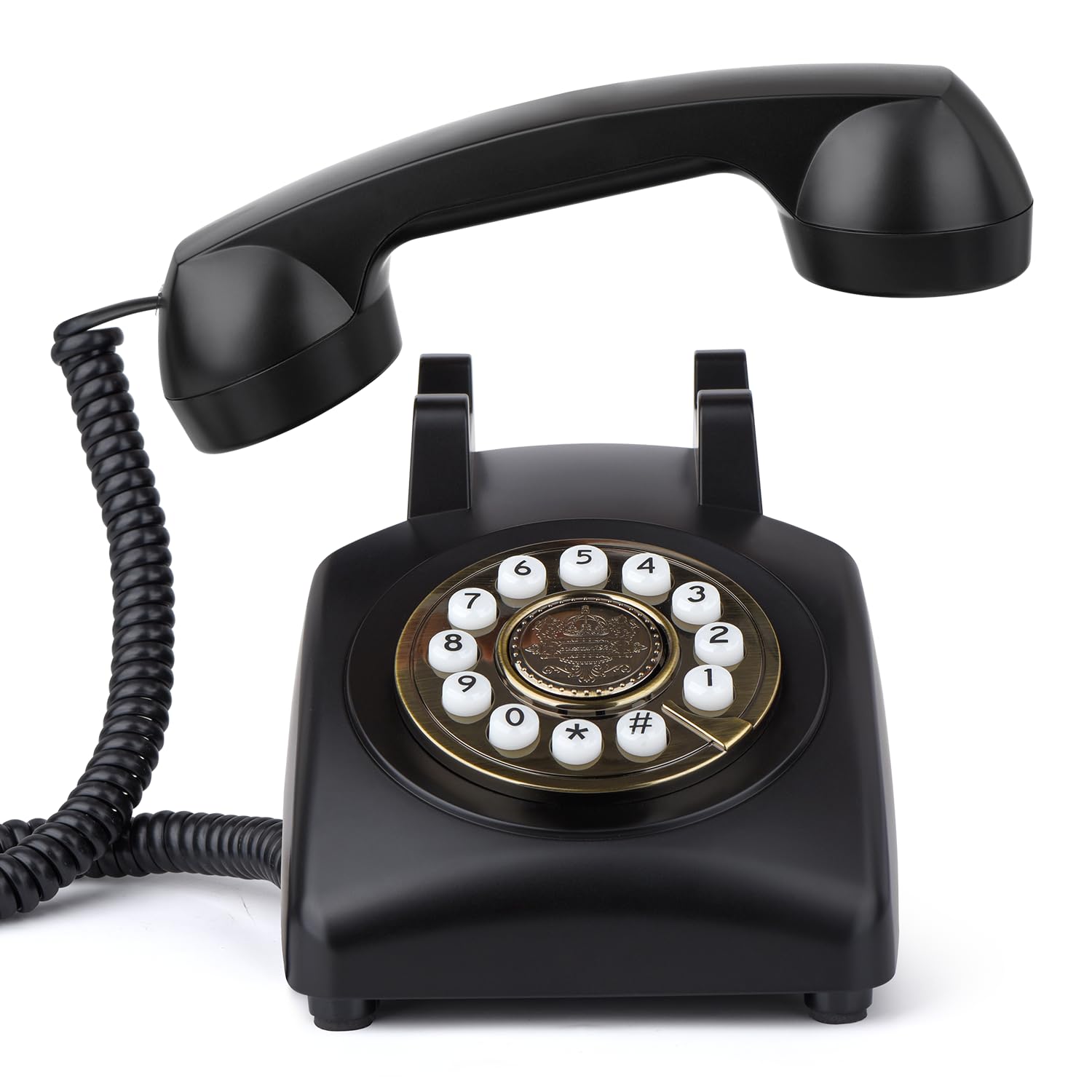 Audio-Gästebuch Hochzeitstelefon, FESTRING Retro Audio-Gästebuch,Schwarz | Hochwertige Audioaufnahmen im Gästebuch, Vintage-Schwarz-Dekor für Hochzeit, Geburtstag, Abschluss, Babyparty & Rentenfeier