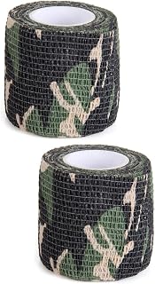 CLISPEED 2Pcs Fita Invisível Bandagem Elástica Para Exterior Multifuncional Tecido Não Tecido Fita Furtiva Fita Protetora De Camuflagem Ferramenta De Fita Adesiva
