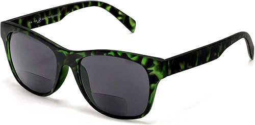 Miniatura 4 de SAMBA SHADES Lentes de sol de lectura bifocales integrados para hombres y mujeres, lectores clásicos de tortuga, sol de verano