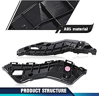 Vista 2 de PIT66 Juego de 2 retenedores de parachoques delantero compatibles con Toyota RAV4 (submodelo: LE, Limited, XLE) 2013-2014/Compatible con Toyota RAV4