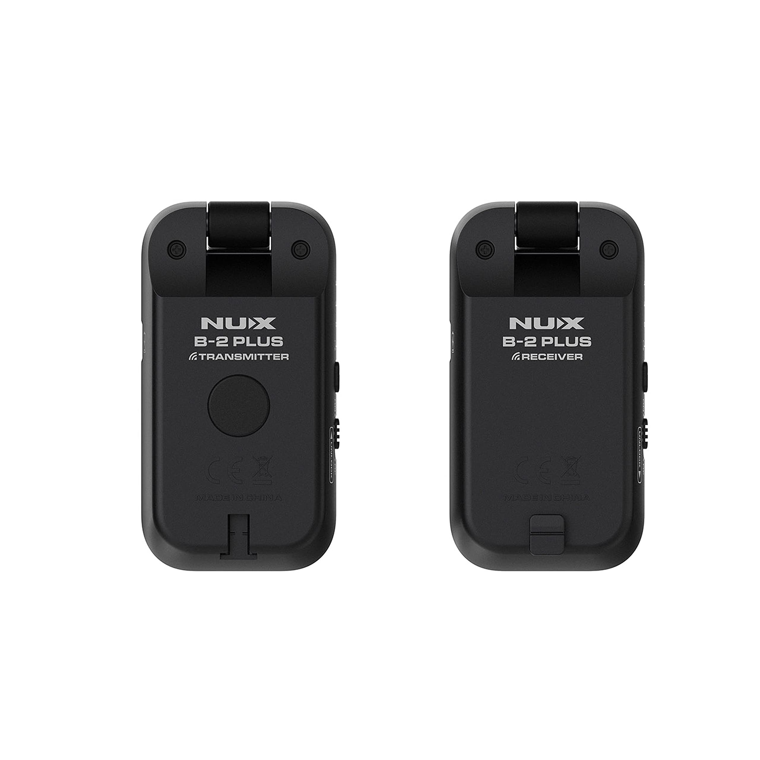 NUX Sistema per chitarra wireless B-2 Plus da 2,4 GHz, adattatore wireless (formato tascabile, durata della batteria max. 7 ore, lungo raggio, qualità del suono ad alta risoluzione 32 bit/48 kHz,