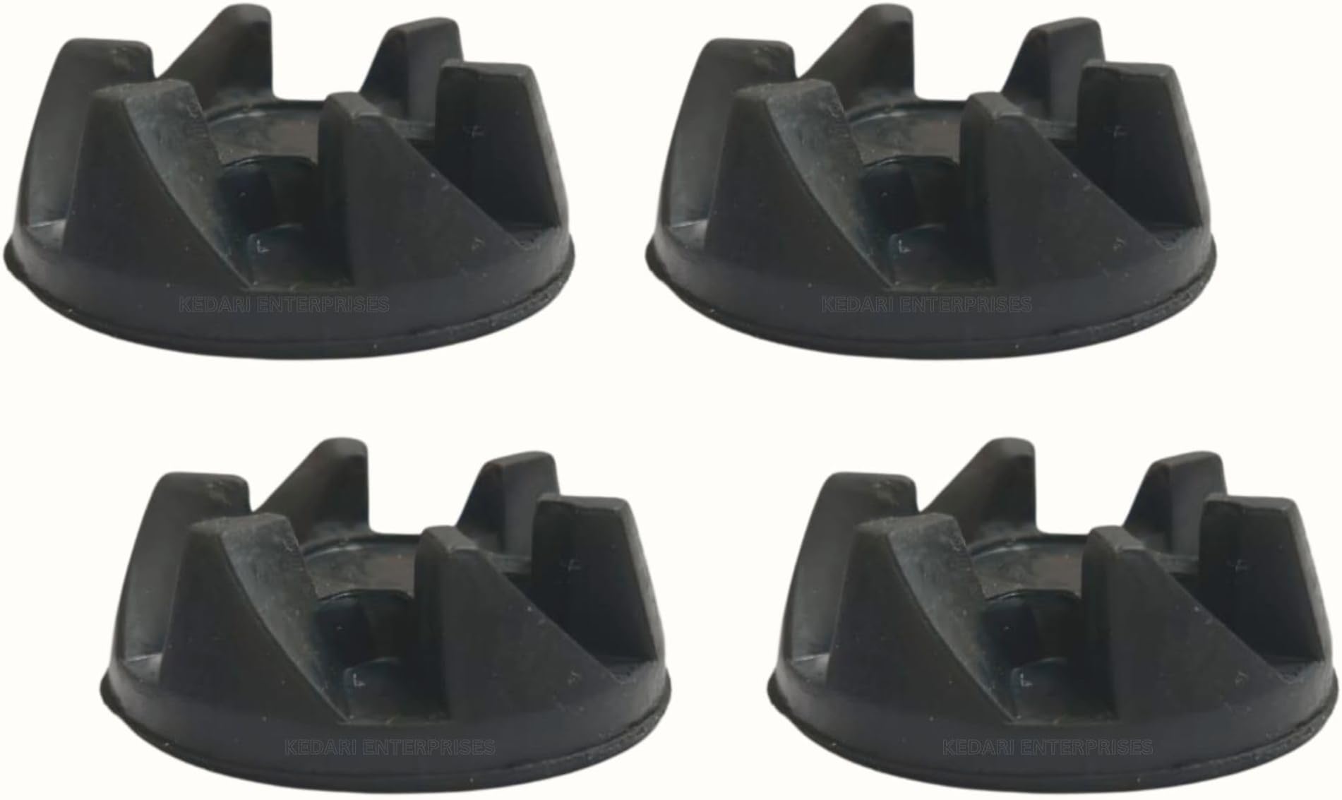 Mixer & Grinder Jar Coupler Compatible for SUJATA Rubber Coupler Replacement Parts (Pack of 4 U Jar Couplers) (Black Color).