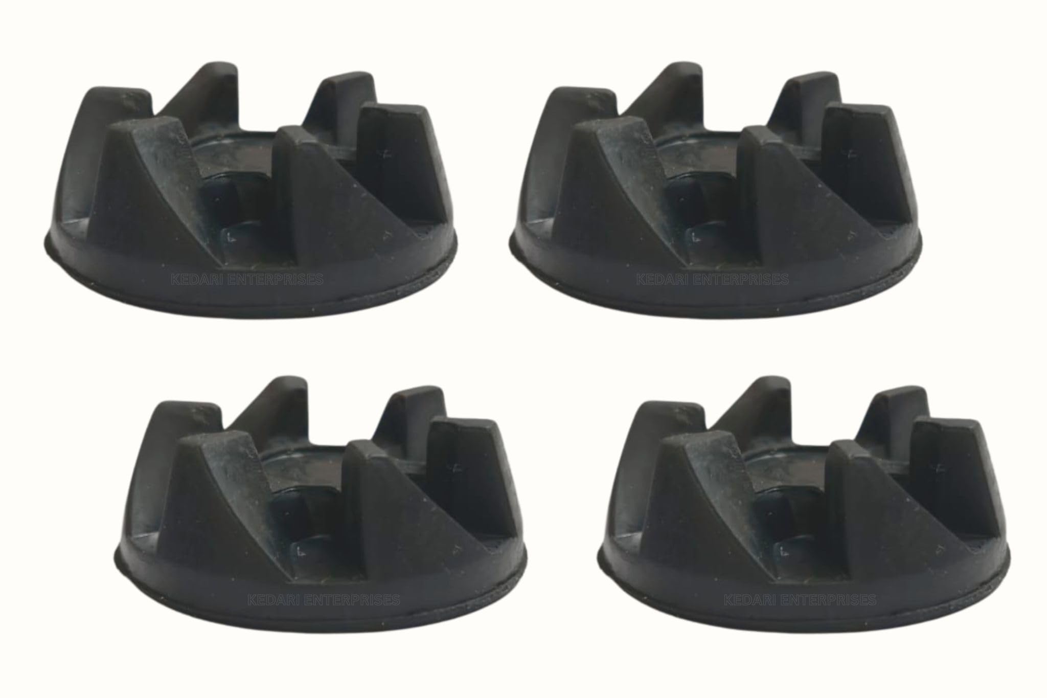 Mixer & Grinder Jar Coupler Compatible for SUJATA Rubber Coupler Replacement Parts (Pack of 4 U Jars Couplers) (Black Color).