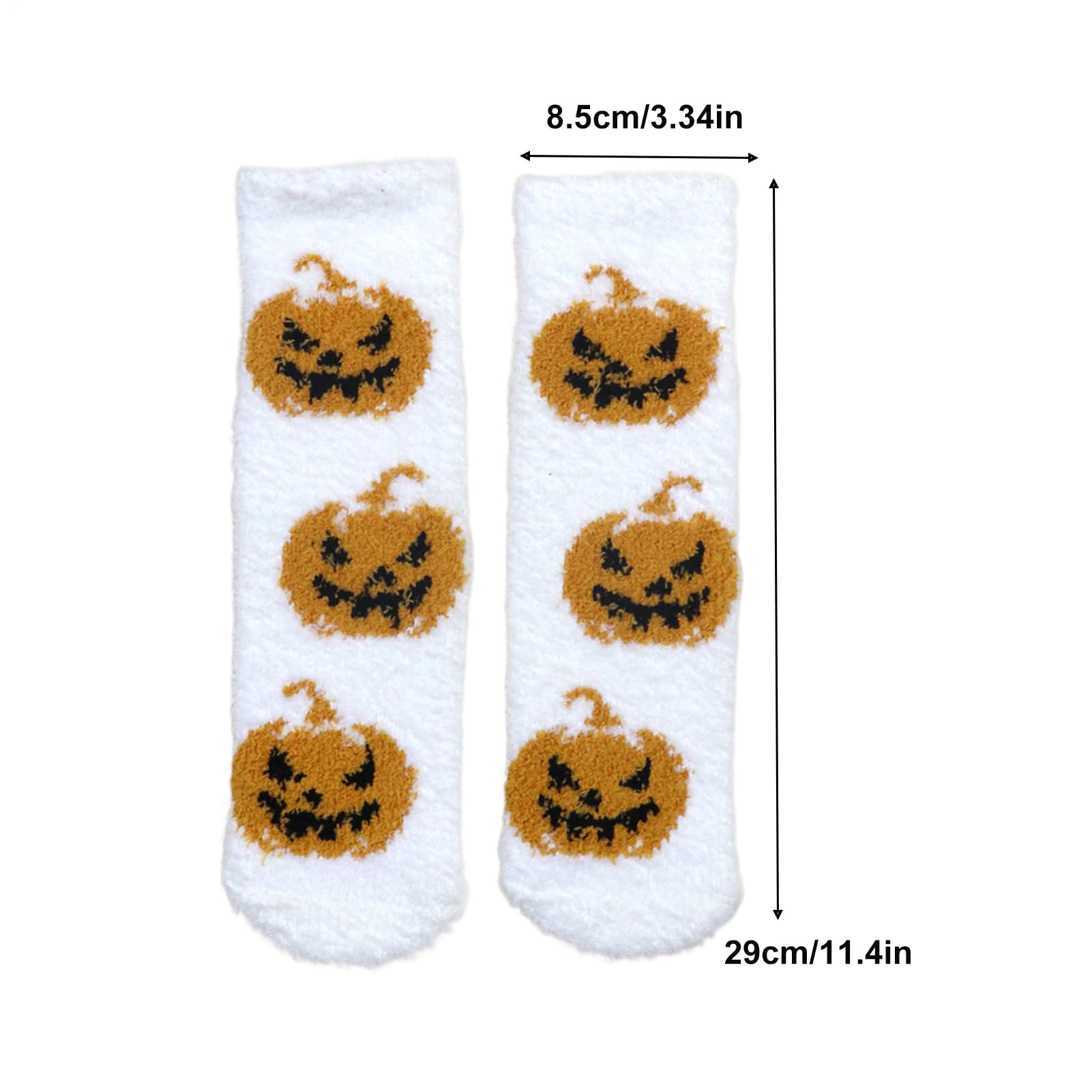 Zabawne skarpetki Halloween Miękka antypoślizgowa skarpeta świecąca w nocy