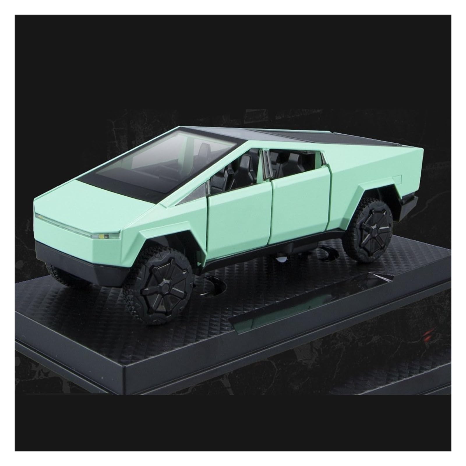UIFCOG Die Cast Collectible Car Model 1:32 For Tesla For Cybertruck Alloy Metal Diecast Car Model Display Ornaments(Green)
