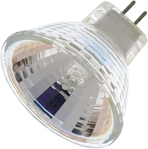 Satco S4629 - Bombilla halógena MR11 de 10 W, base GZ4, 6 voltios, transparente, con patrón de haz de la NFL, con lente