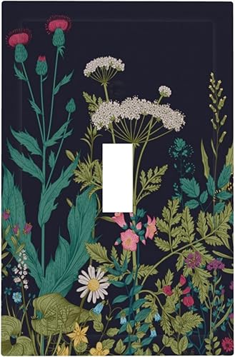 Miniatura 134 de Cubierta de Interruptor de Luz de Palanca de 1 Gang con Estampado de Bosque de Pinos Rústico Campestre, Cabaña Lodge Granero Bosque Forestal de