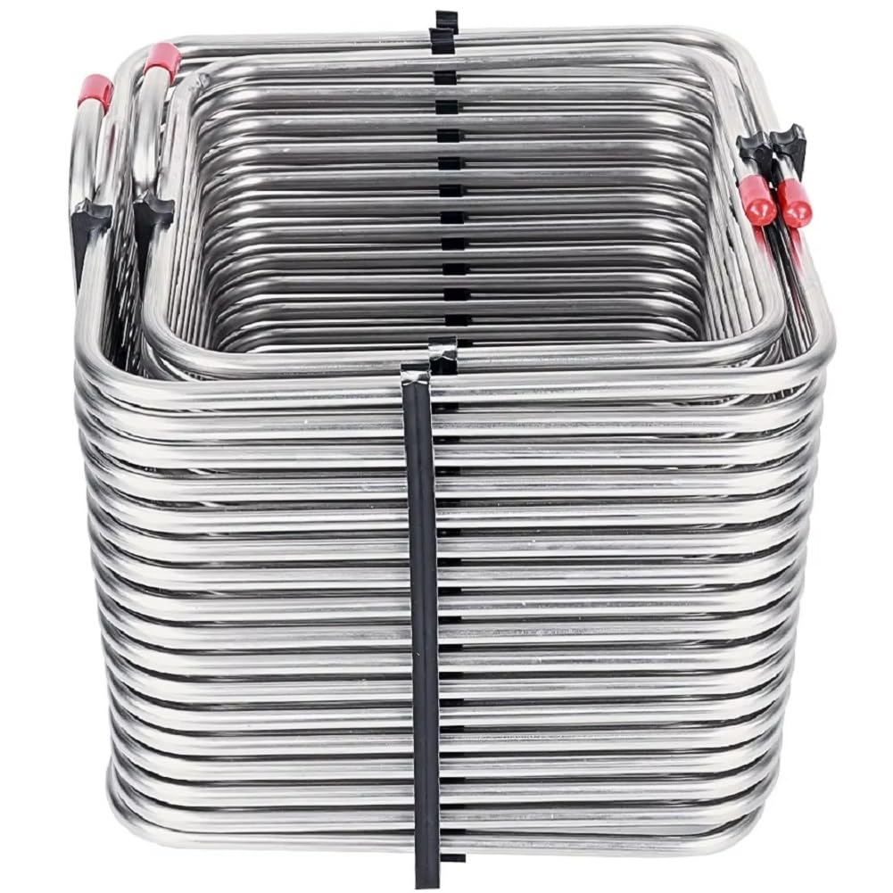 CTRLZS Stainless Steel for Homebrew Draft Beer Box Coil Chiller Square Cooling Coil 5/16" OD Tube Cooler Kegerator