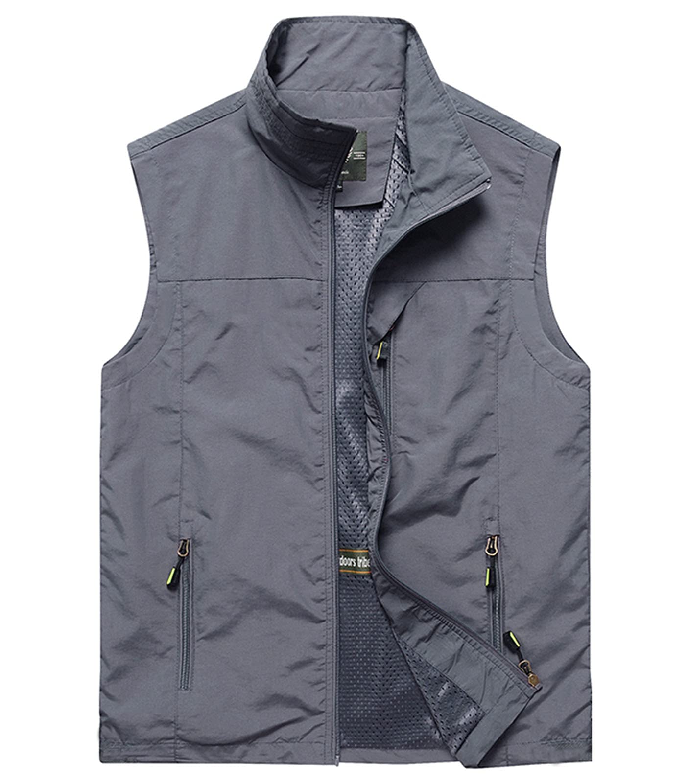 WFEI Herren Weste Mit Mehreren Taschen Ärmellose, Dünne, Dünne Frühlings- Und Sommerweste Gilet Arbeitsweste Fotograf Ärmelloses Oberteil
