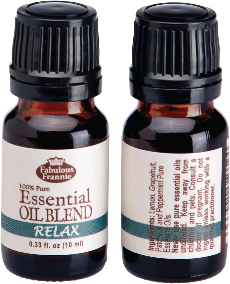 Relax Pure Essential Oil Blend 10mL Made with Lemon, Grapefruit, Patchouli and Peppermint by Fabulous Frannie image 2