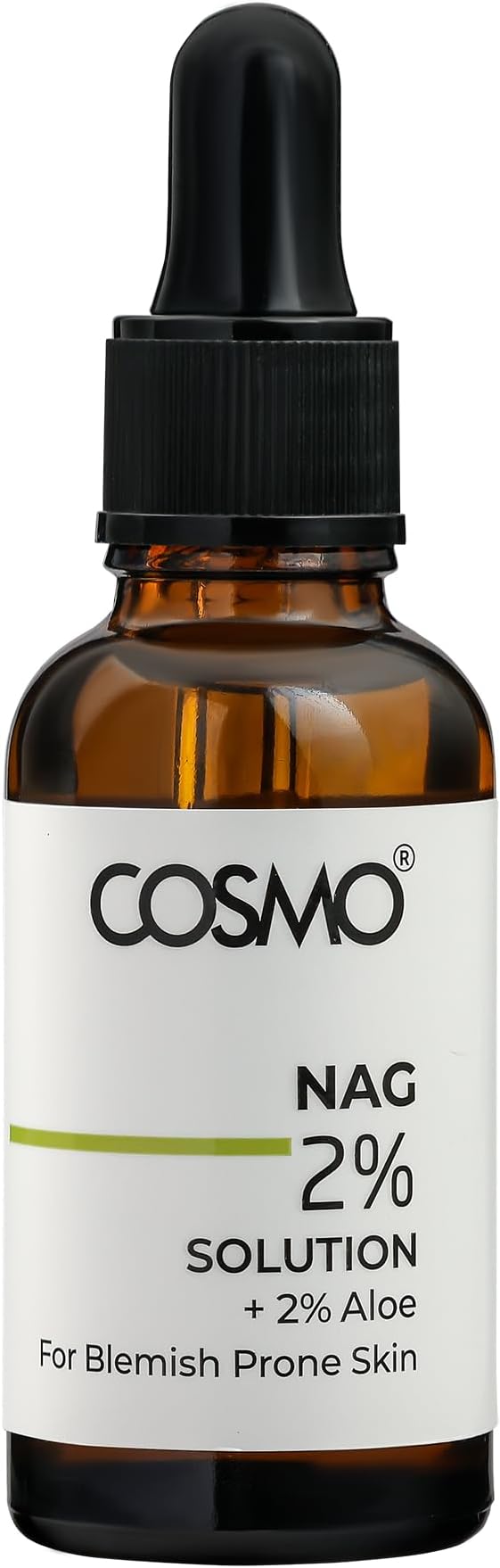 Cosmo Nag 2% + Aloe 2% Solution Face Serum 1.01 fl.oz - 30ml, Serum for Blemish Prone Skin, Reduces Post Acne Mark, Strengthens Skin Barrier, Lightweight & Non Greasy, All Skin Types, Use Day & Night