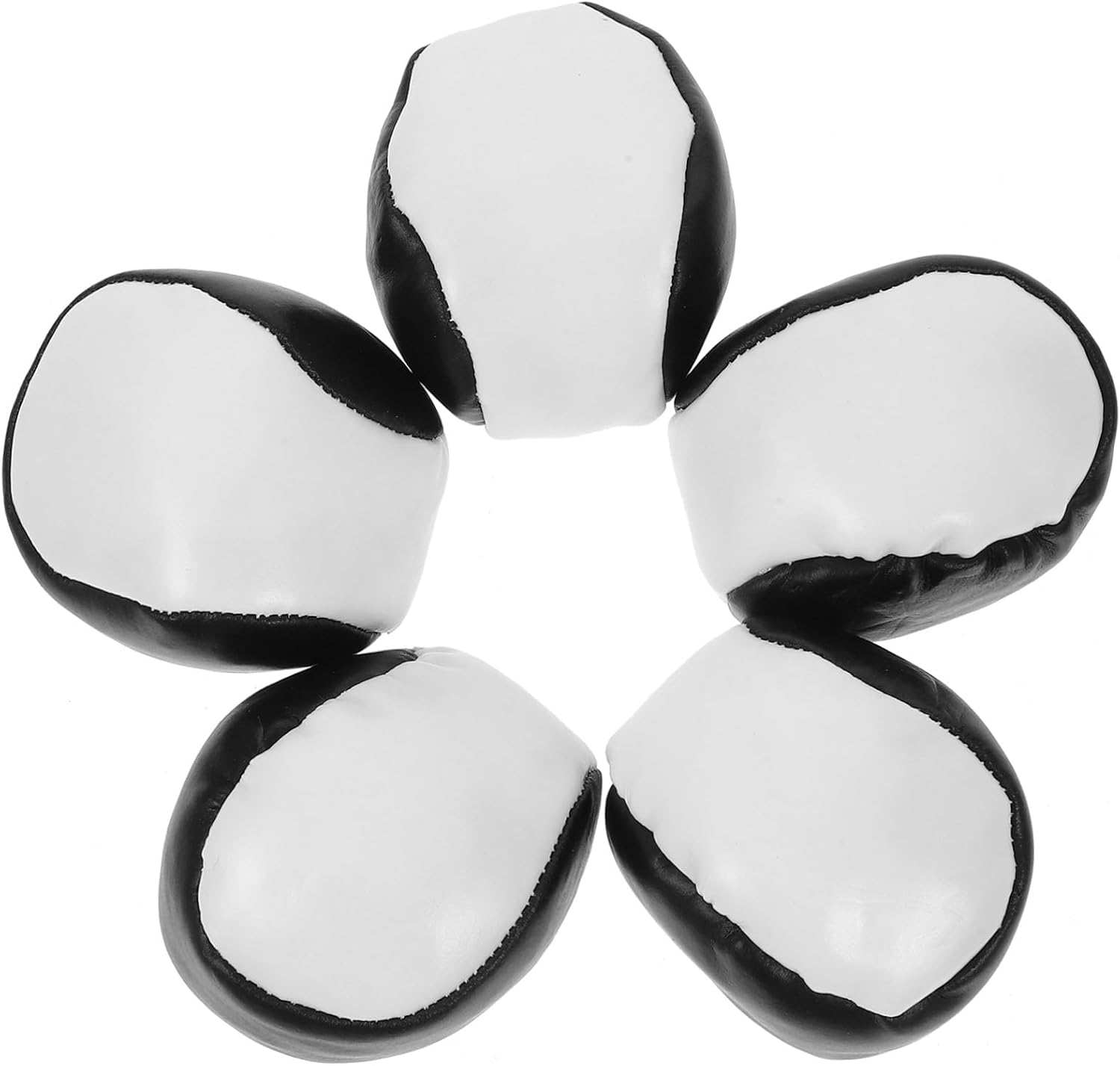SUPVOX 5pcs Leather Bean Bags for Boys and Girls Small Size Toss Game Toys Sandbags for Children Fun Backyard Games Supplies