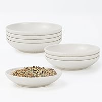 Vista 19 de Homienly Juego de 8 platos planos alternativos para platos de plástico, aptos para microondas y lavavajillas, platos de paja de trigo para cocina