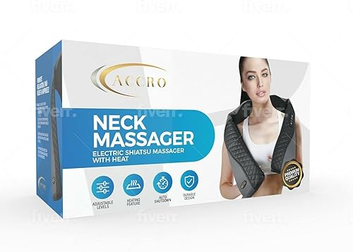 Miniatura 9 de Accro Shiatsu - Masajeador de pies y piernas para espalda, cuello, hombros y piernas con amasamiento profundo con calor (viene con bolsa)