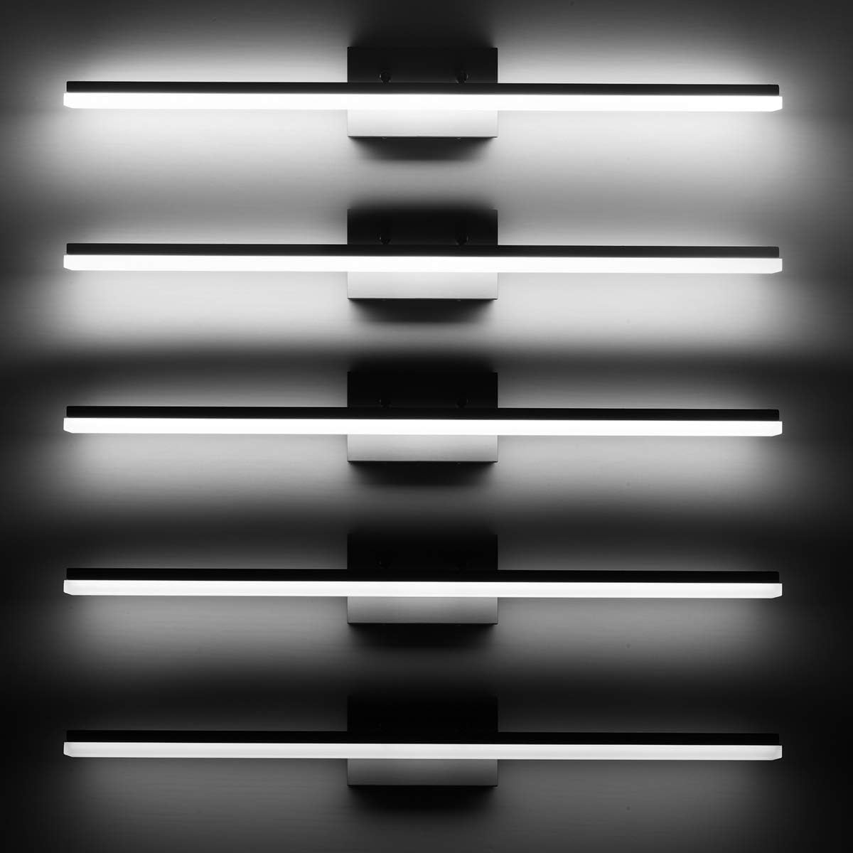 mirrea 36in Modern LED Vanity Light for Bathroom Lighting Dimmable 36w Brushed Nickel (Cold White 5000K)