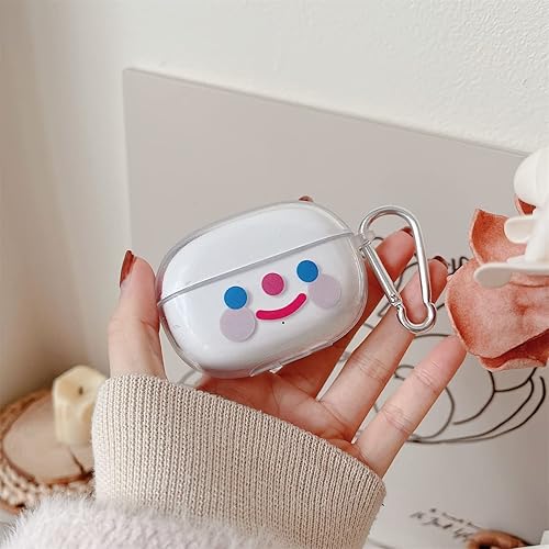 Miniatura 2 de DAYJOY Funda protectora de TPU suave y transparente con diseño de flores divertidas, compatible con auriculares Xiaomi Buds 3, funda protectora con