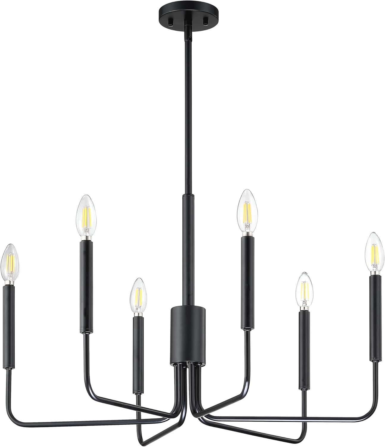 Curated visual reference: Fresh Look at 6 Light Rustic Industrial 26 Chandeliers Lighting Fixtures Black