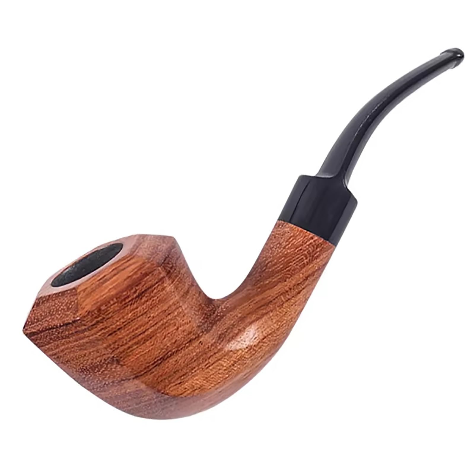 Pipe à fumer hexagonale en bois pour vos moments de détente en extérieur