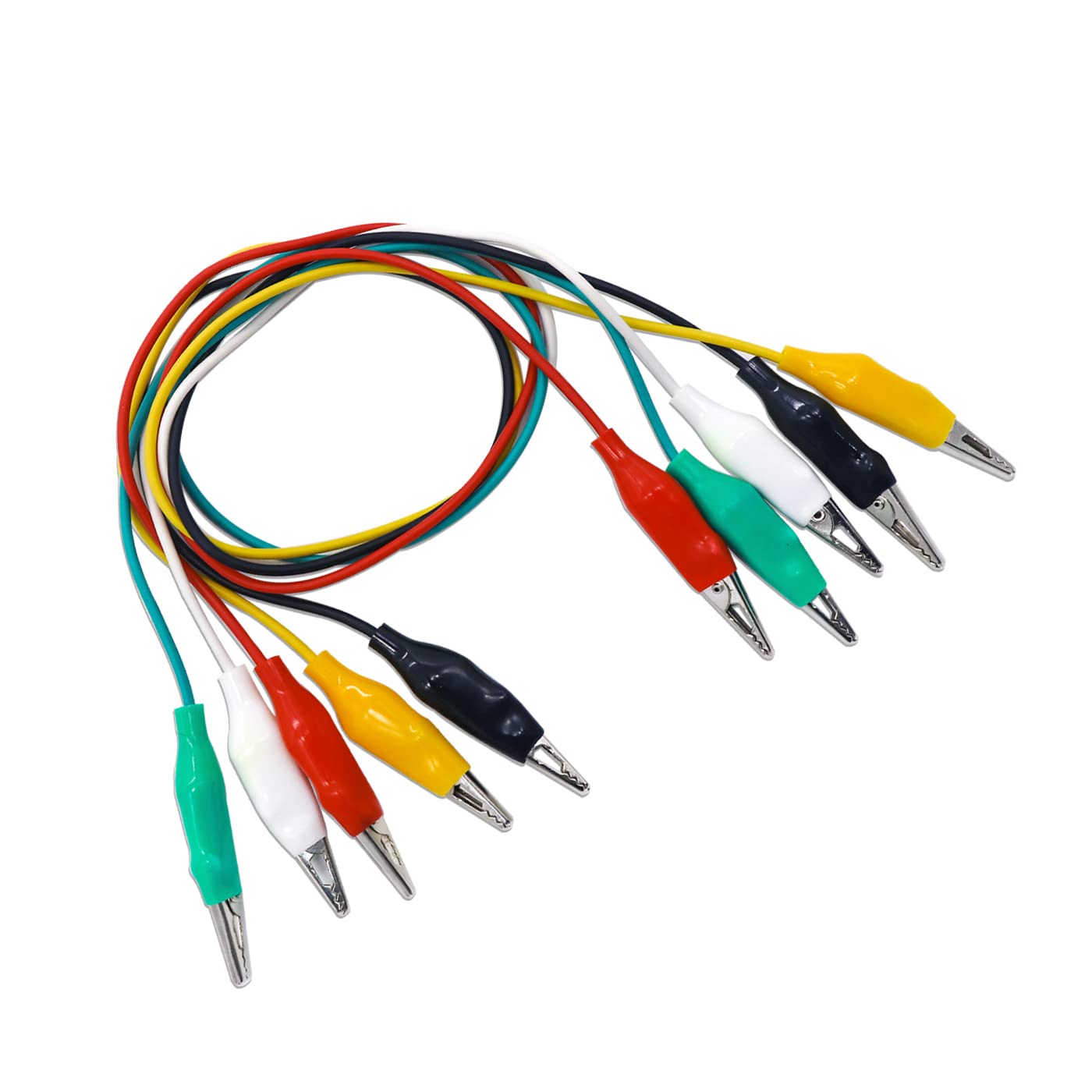 Electronic Spices 40mm Double Ended Crocodile Alligator Clip With Multicolor Wires (Pair of 5) (B0BGC7SXBN) Amazon Price History, Amazon Price Tracker