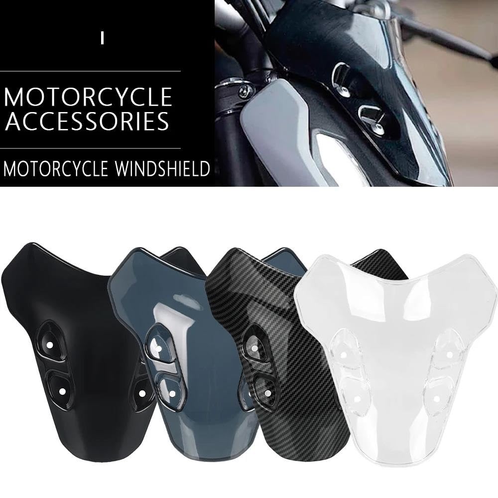 Moto Per YAMAHA MT-07 MT 07 MT07 2021 2022 2023 2024 Accessori Parabrezza Estensione Spoiler Venti Deflettore(NERO)