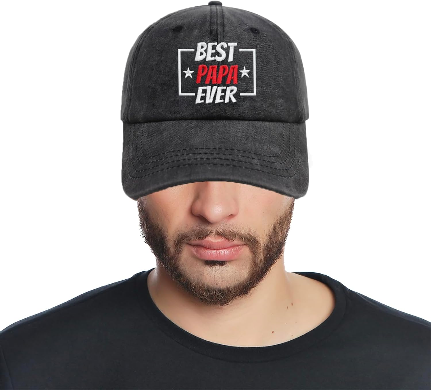 Dad Hats for Men, Best Dad Ever Hat for Fathers Day, Adjustable Embroidered Baseball Cap, Birthday Gifts for Dad Husband Papa - Image 6