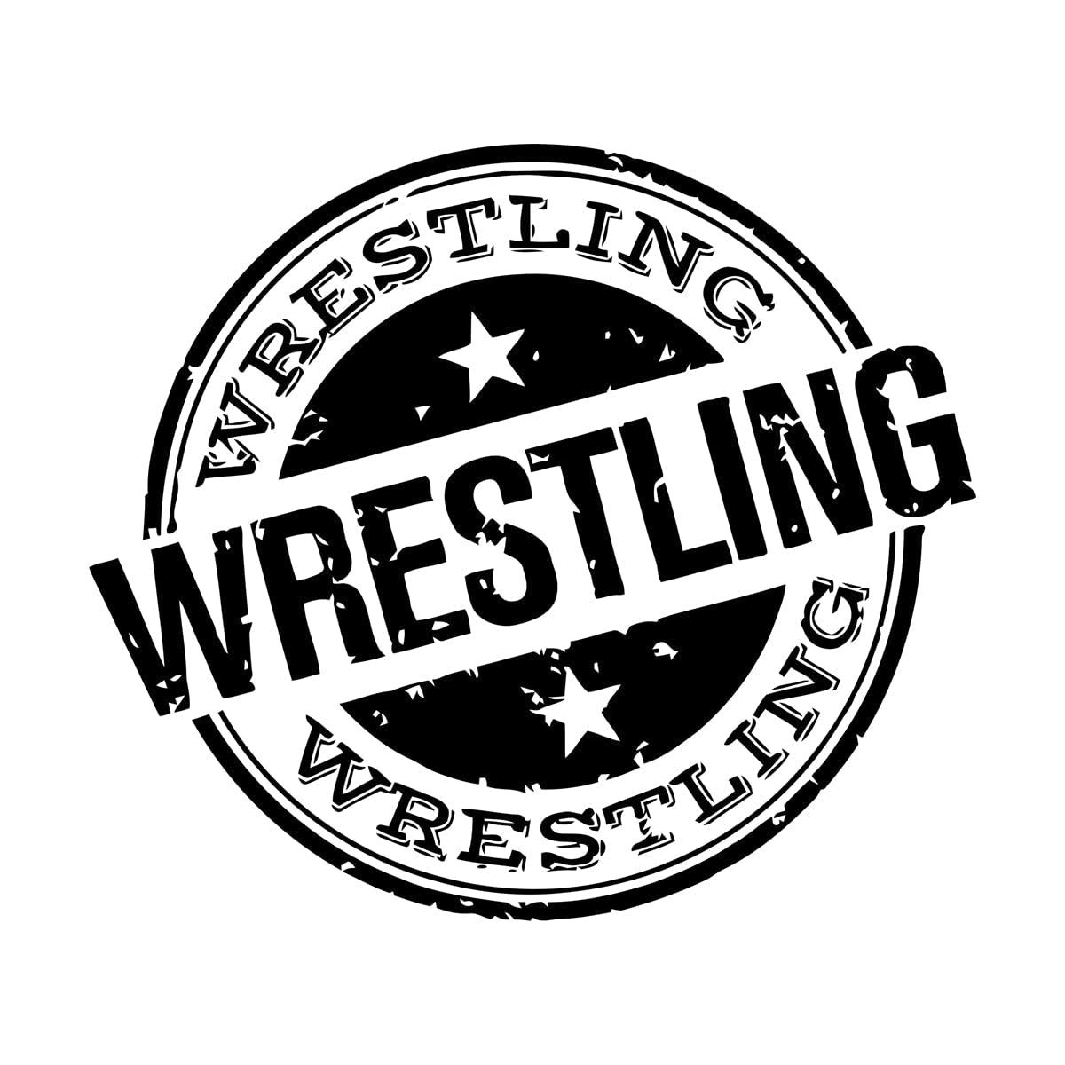 Lzhouting Wall Stickers 3570 Wrestling Wall Decal Motivational Quote Wrestling Sign Wall Sticker Wrestler Wall Art Decor Vinyl Removable Wallpaper Small - 37X42cm